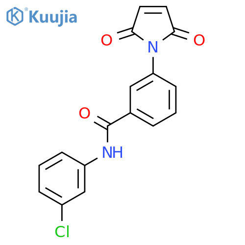 N-(3-chlorophenyl)-3-(2,5-dioxo-2,5-dihydro-1H-pyrrol-1-yl)benzamide structure