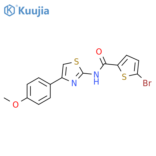 5-bromo-N-4-(4-methoxyphenyl)-1,3-thiazol-2-ylthiophene-2-carboxamide structure