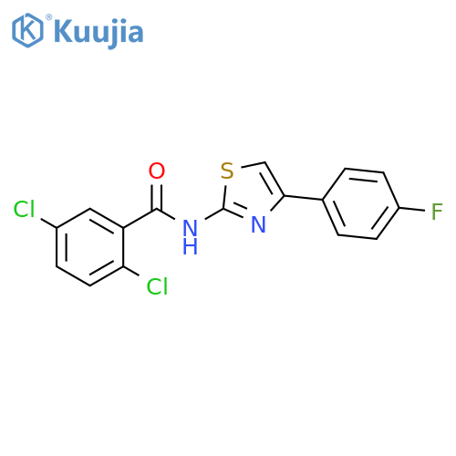 2,5-dichloro-N-4-(4-fluorophenyl)-1,3-thiazol-2-ylbenzamide structure