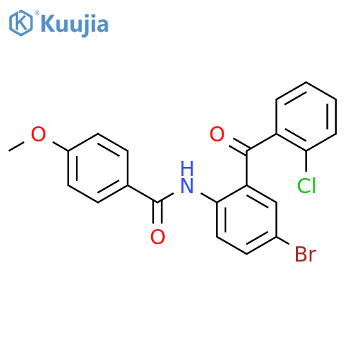N-4-bromo-2-(2-chlorobenzoyl)phenyl-4-methoxybenzamide structure