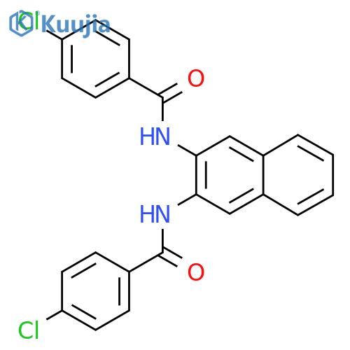4-chloro-N-3-(4-chlorobenzamido)naphthalen-2-ylbenzamide structure