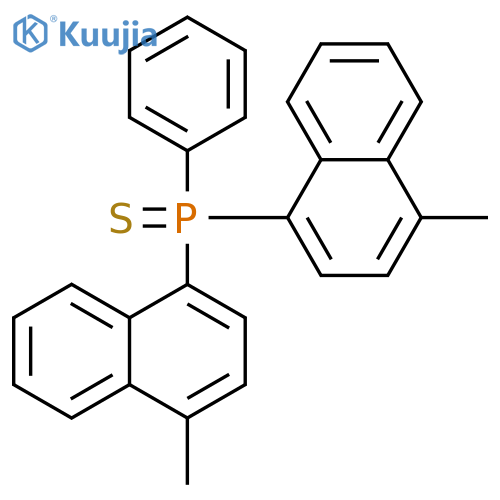 Phosphine sulfide,bis(4-methyl-1-naphthalenyl)phenyl- structure