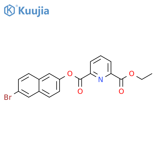2-(6-bromonaphthalen-2-yl) 6-ethyl pyridine-2,6-dicarboxylate structure