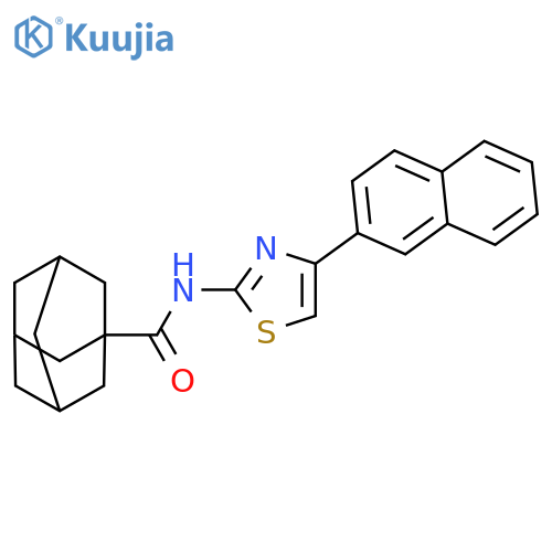 N-4-(naphthalen-2-yl)-1,3-thiazol-2-yladamantane-1-carboxamide structure