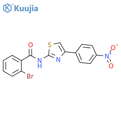 2-bromo-N-(2E)-4-(4-nitrophenyl)-2,3-dihydro-1,3-thiazol-2-ylidenebenzamide structure