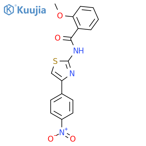 2-methoxy-N-(2E)-4-(4-nitrophenyl)-2,3-dihydro-1,3-thiazol-2-ylidenebenzamide structure