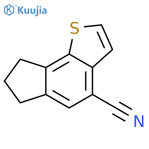 6H-Indeno[4,5-b]thiophene-4-carbonitrile,7,8-dihydro- structure