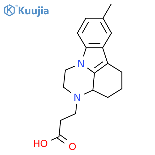 3-(8-Methyl-1,2,3a,4,5,6-hexahydro-pyrazino-3,2,1-jkcarbazol-3-yl)propionicacid structure