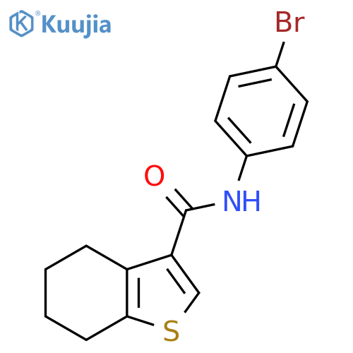 N-(4-bromophenyl)-4,5,6,7-tetrahydro-1-benzothiophene-3-carboxamide structure