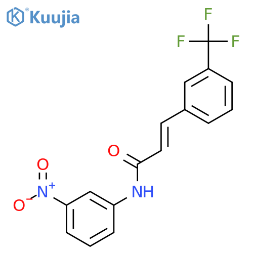 (2E)-N-(3-nitrophenyl)-3-3-(trifluoromethyl)phenylprop-2-enamide structure