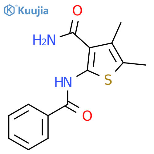 2-benzamido-4,5-dimethylthiophene-3-carboxamide structure