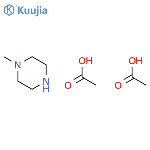 Piperazine, 1-methyl-, diacetate structure