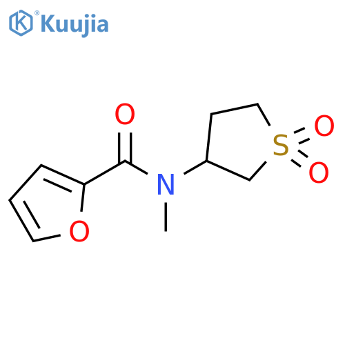 N-(1,1-dioxo-1lambda6-thiolan-3-yl)-N-methylfuran-2-carboxamide structure