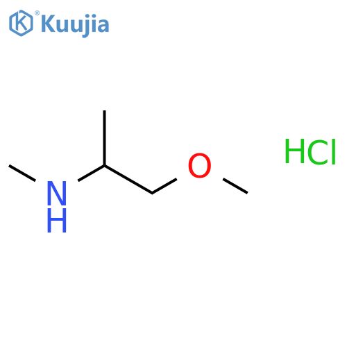 (1-methoxypropan-2-yl)(methyl)amine hydrochloride structure
