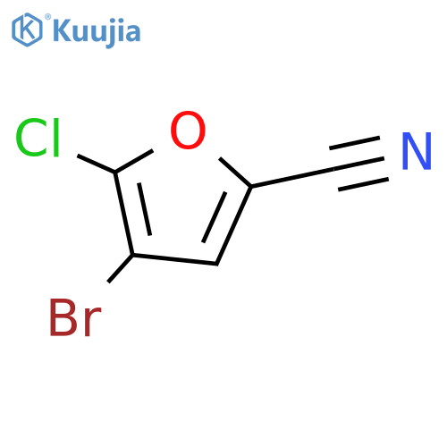 4-Bromo-5-chloro-furan-2-carbonitrile structure