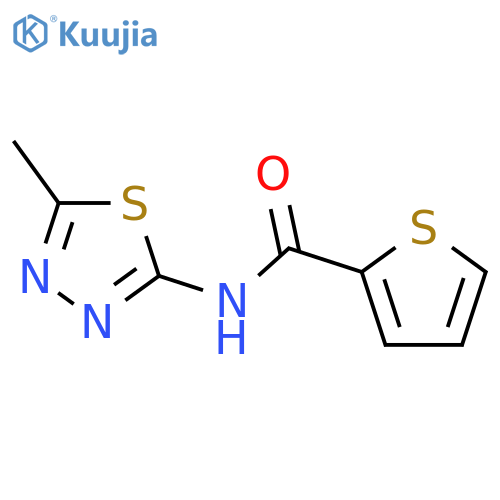 N-(5-methyl-1,3,4-thiadiazol-2-yl)thiophene-2-carboxamide structure