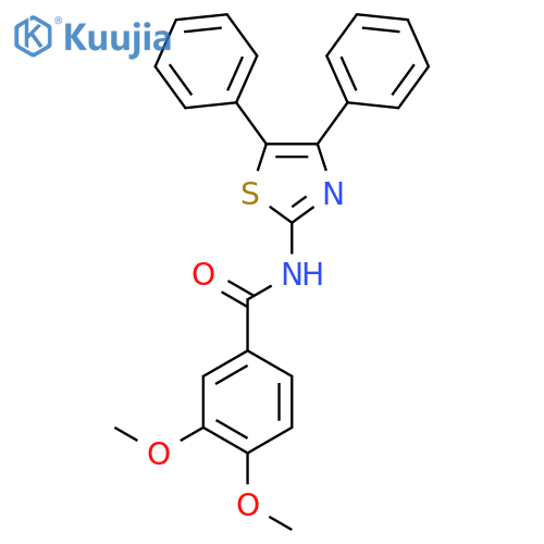 N-(4,5-diphenyl-1,3-thiazol-2-yl)-3,4-dimethoxybenzamide structure
