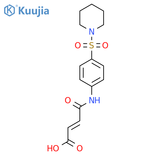 (E)-4-Oxo-4-4-(1-piperidinylsulfonyl)anilino-2-butenoic acid structure