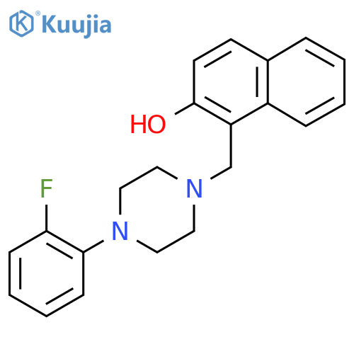 1-{4-(2-fluorophenyl)piperazin-1-ylmethyl}naphthalen-2-ol structure