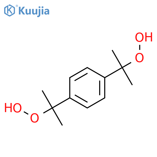 Hydroperoxide,1,1'-[1,4-phenylenebis(1-methylethylidene)]bis- structure