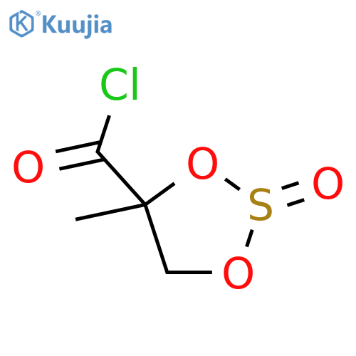 1,3,2-Dioxathiolane-4-carbonylchloride, 4-methyl-, 2-oxide structure