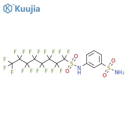 Benzenesulfonamide, 3-[[(heptadecafluorooctyl)sulfonyl]amino]- structure