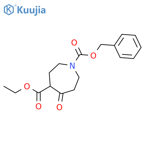 1-Benzyl 4-ethyl 5-oxoazepane-1,4-dicarboxylate structure