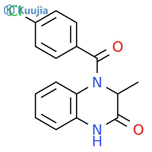 4-(4-CHLOROBENZOYL)-3-METHYL-3,4-DIHYDRO-2(1H)-QUINOXALINONE structure