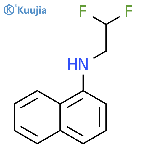 N-(2,2-difluoroethyl)naphthalen-1-amine structure
