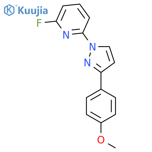2-Fluoro-6-[3-(4-methoxyphenyl)-1H-pyrazol-1-yl]pyridine structure