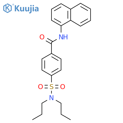 4-(dipropylsulfamoyl)-N-(naphthalen-1-yl)benzamide structure