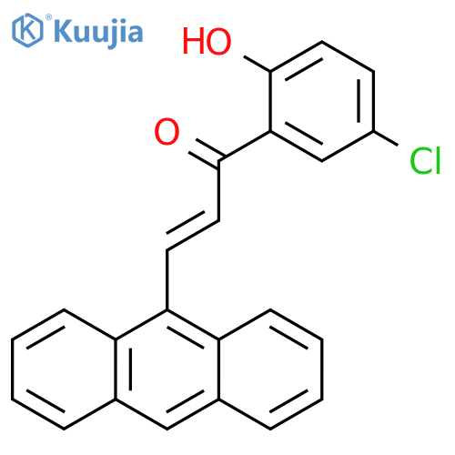 2-Propen-1-one, 3-(9-anthracenyl)-1-(5-chloro-2-hydroxyphenyl)- structure