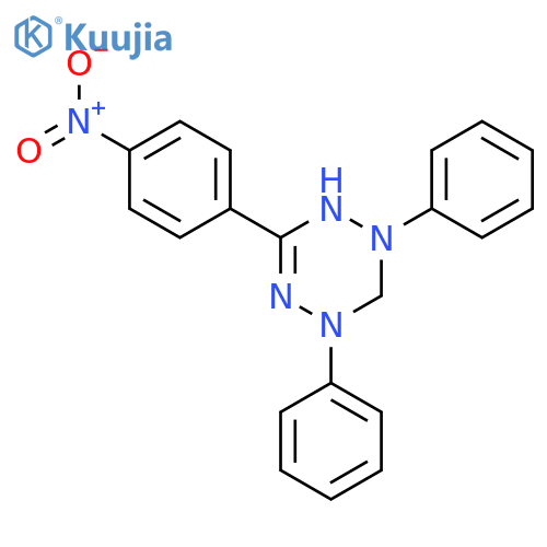 1,2,4,5-Tetrazin-1(2H)-yl,3,4-dihydro-6-(4-nitrophenyl)-2,4-diphenyl- (9CI) structure
