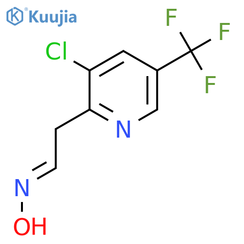2-[3-Chloro-5-(trifluoromethyl)-2-pyridinyl]acetaldehyde oxime structure