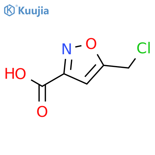 5-(chloromethyl)-1,2-oxazole-3-carboxylic acid structure