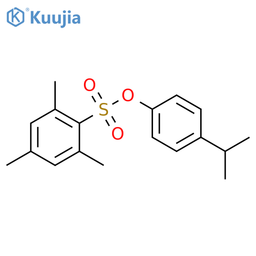 4-(propan-2-yl)phenyl 2,4,6-trimethylbenzene-1-sulfonate structure