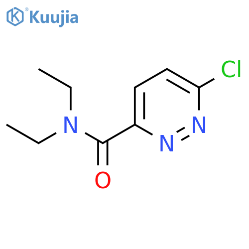 6-chloro-N,N-diethylpyridazine-3-carboxamide structure