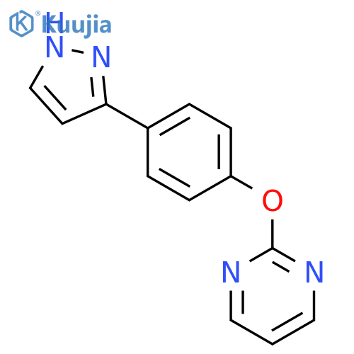 2-4-(1H-Pyrazol-3-yl)phenoxypyrimidine structure