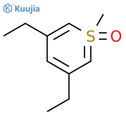 3,5-diethyl-1-methylthiopyran 1-oxide structure