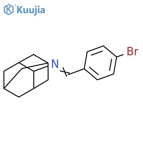 (1E)-N-(adamantan-2-yl)-1-(4-bromophenyl)methanimine structure
