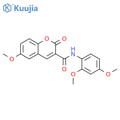 N-(2,4-dimethoxyphenyl)-6-methoxy-2-oxo-2H-chromene-3-carboxamide structure