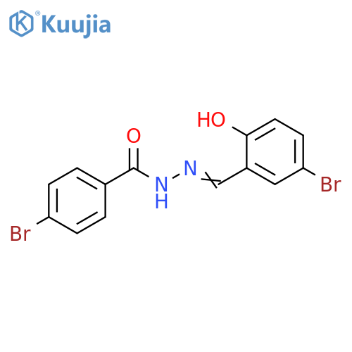 4-bromo-N'-(1E)-(5-bromo-2-hydroxyphenyl)methylidenebenzohydrazide structure