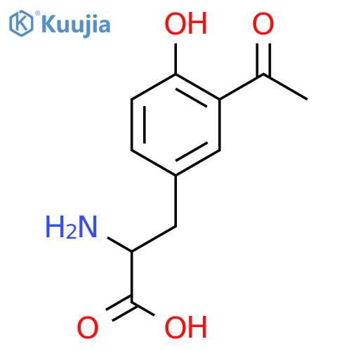 3-Acetyl-L-tyrosine structure