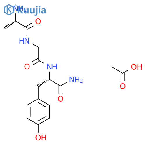 H-Ala-Gly-Tyr-NH2 acetate salt structure