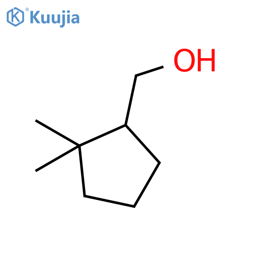 (2,2-dimethylcyclopentyl)methanol structure