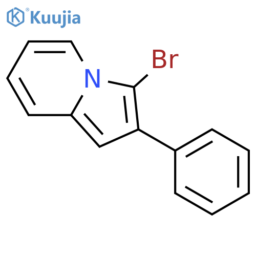 3-Bromo-2-phenylindolizine structure
