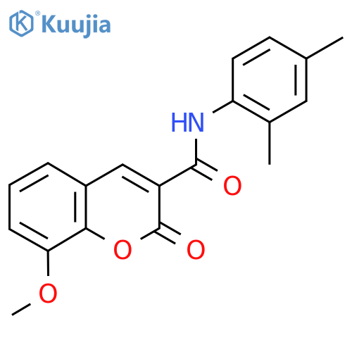 N-(2,4-dimethylphenyl)-8-methoxy-2-oxo-2H-chromene-3-carboxamide structure
