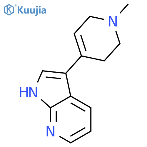 3-(1-Methyl-1,2,3,6-tetrahydropyridin-4-yl)-1H-pyrrolo[2,3-b]pyridine structure