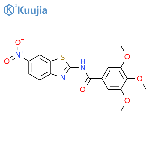 3,4,5-trimethoxy-N-(6-nitro-1,3-benzothiazol-2-yl)benzamide structure