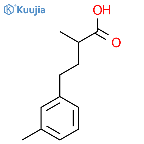 2-methyl-4-(3-methylphenyl)butanoic acid structure
